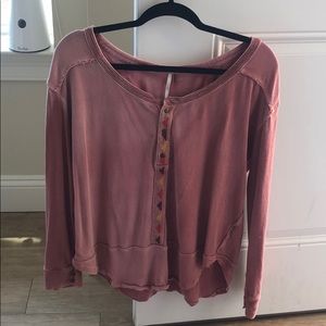 FREE PEOPLE long sleeve shirt